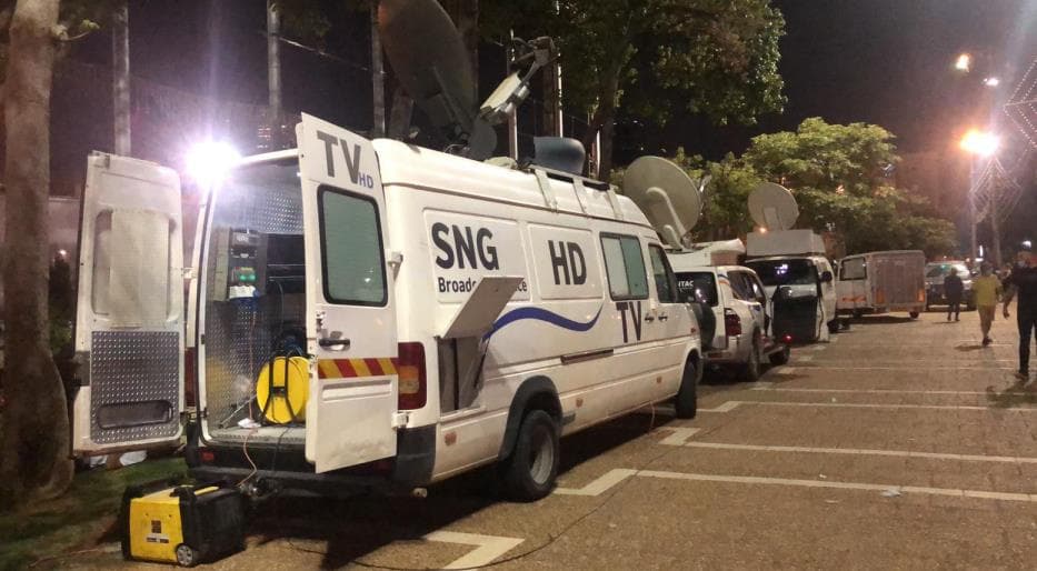 SNG broadcast van